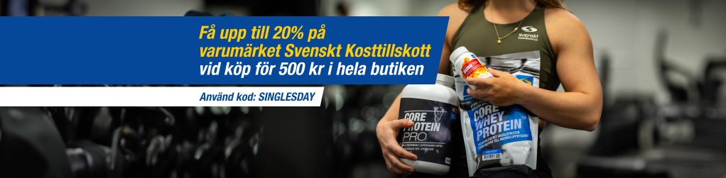 Upp till 20% p Svenskt Kosttillskott vid kp fr 500 kr